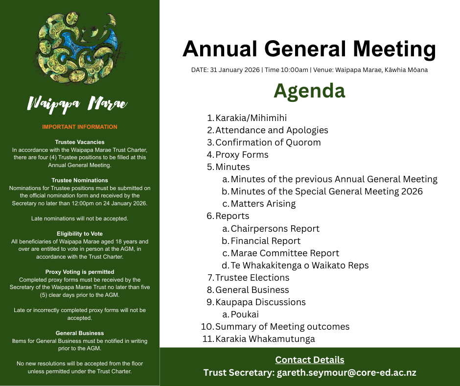 AGM AGENDA